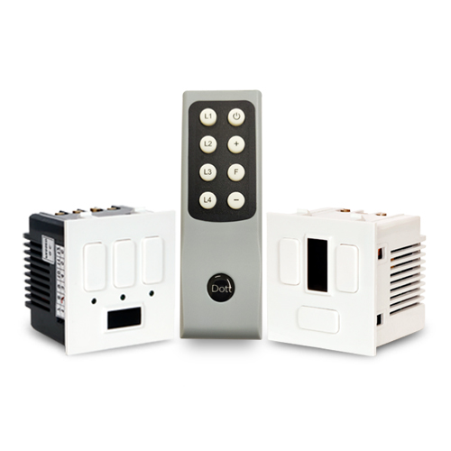 CUBE 3.1- Modular Remote Switches For 3 Lights & 1 Fan