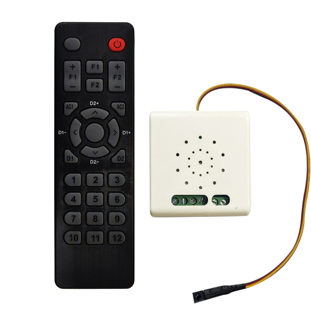 Dott Systems NEW and IMPROVED Diaze 5LF Remote Control Switches for 4 Lights and 1 Fan with HUMFREE Fan Regulation | One way wireless Smart switch | A Home Automation Device for Home And Office, IR Remote, with Memory Function.