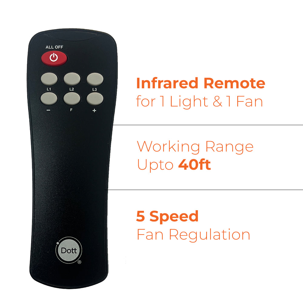 CURO - Remote Control Switch for 1 Light & 1 Fan